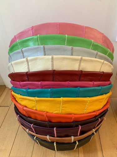 Genuine leather moroccan - leather,