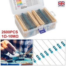 2600 Pcs 130 Values 1-10M 1/4W