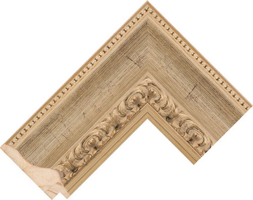70mm wide silver reverse - silver, wood
