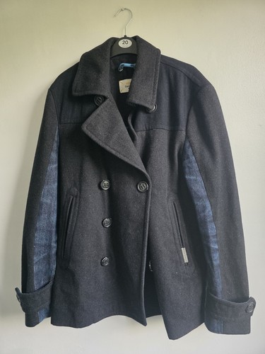 Superdry men pea coat size - size, m