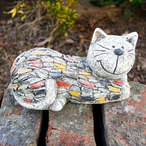 Stone effect cat garden - stone,