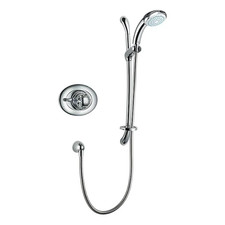 Mira Excel Thermostatic Mixer Shower Built-In Valve Chrome 4 Mode Shower Head