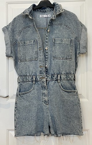 Zara denim jumpsuit - denim, shorts