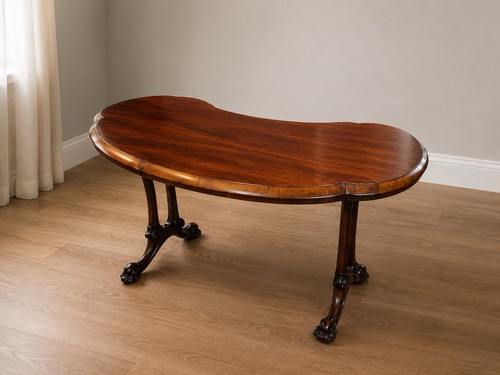 Victorian rosewood kidney - victorian,