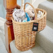 Natural Oval Wicker Stair Step