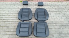 BMW E36 328i 325i FRONT HEATED BLACK LEATHER SEATS SEAT COVERS OEM COVER SET