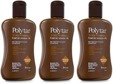 3 X Polytar Scalp Coal Tar Shampoo 150ml