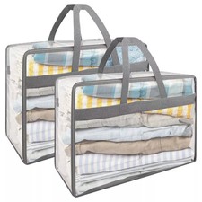 2Pcs PVC Clothes Storage Bags