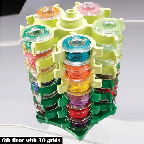 Sewing bobbins tower storage - bobbins,