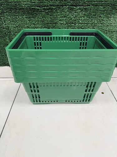 Retail shop green - basket, with