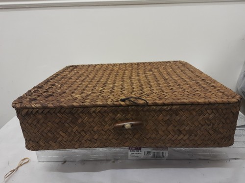 Seagrass storage basket box - seagrass,