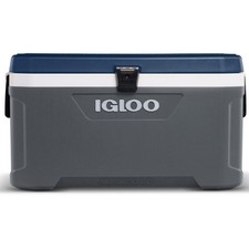 IGLOO COOLER LATITUDE MAXCOLD 70L GREY BLUE CAMPING FISHING ANGLING COOL BOX