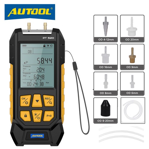 Pt520 digital manometer dual - digital,