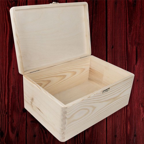 Plain wooden storage - wooden, chest