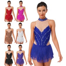 UK Women's Shiny Leotard Latin
