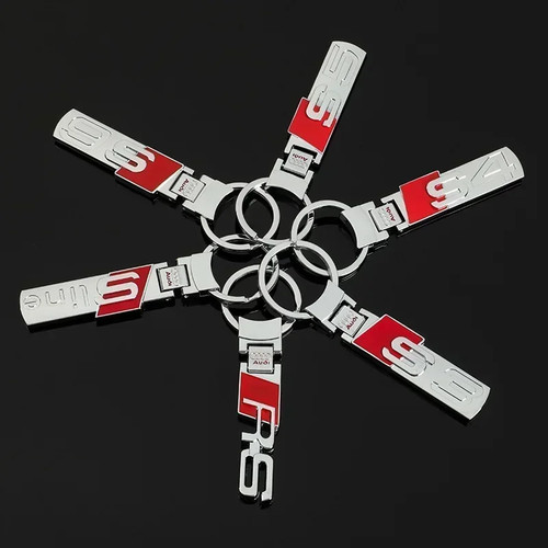 Audi line metal keyring - s,