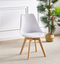 DINING CHAIRS SET OF 4 WHITE