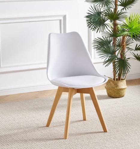 Dining chairs set white - chairs, 4