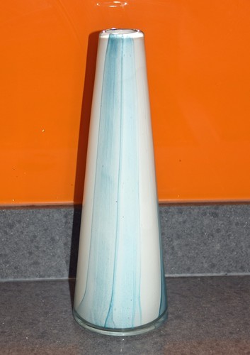 Large heavy thick glass modern