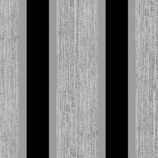 STRIPE WALLPAPER GLITTER METALLIC BLACK / SILVER - E87519 