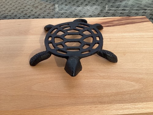 Vintage cast iron turtle - iron,