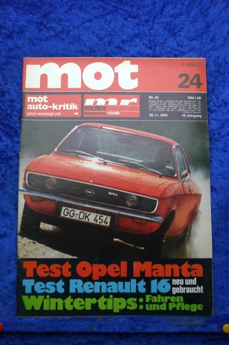Mot opel manta - opel, a