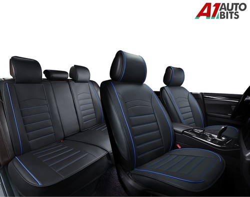 Blue black leather full set - blue,