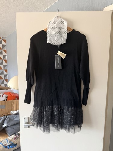 Monnalisa black jumper - monnalisa,