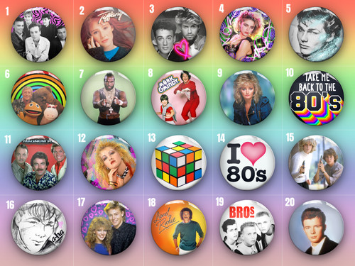 Pin badges eighties tv - pin,