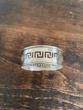 HALLMARKED SILVER NAPKIN RING Birmingham 1928