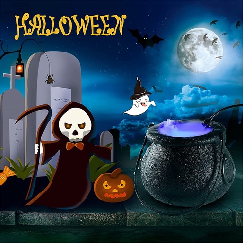 Halloween witch pot smoke - halloween,