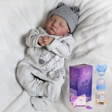 Realistic Reborn Baby Dolls 18inch Newborn Boy Doll Vinyl Silicone Lifelike Gift