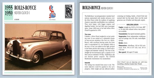 Rolls royce silver cloud - rolls-royce,