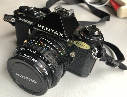 Pentax super 35mm slr - me,
