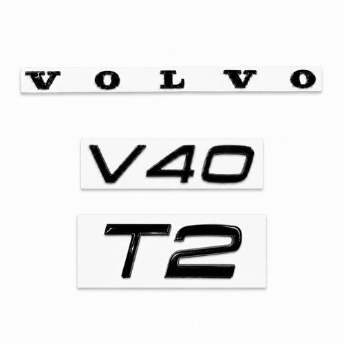 Gloss black badges - badges, volvo