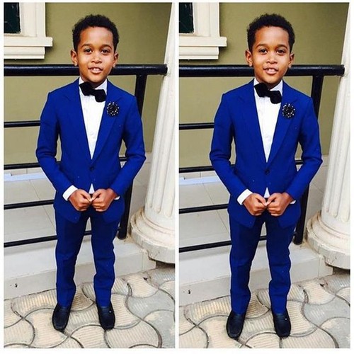 Royal blue boys suits wedding - blue,