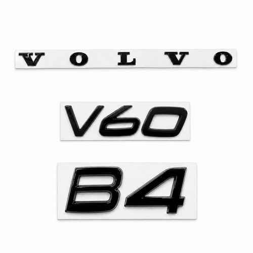 Gloss black badges fits - , volvo
