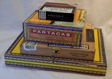 Collection of 4 'Partagas' Caribbean Cigar Boxes
