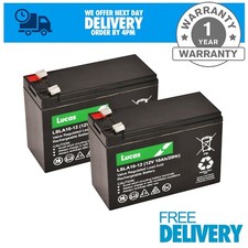 2 X Lucas AGM 12V 10AH MOBILITY SCOOTER BATTERIES FOR SHOPRIDER ALTEA 4