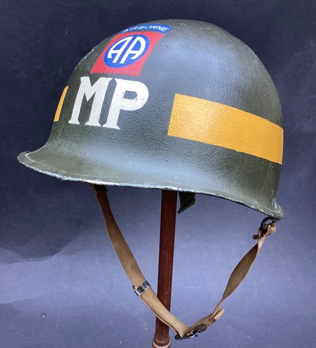 Original front seam ww2 helmet