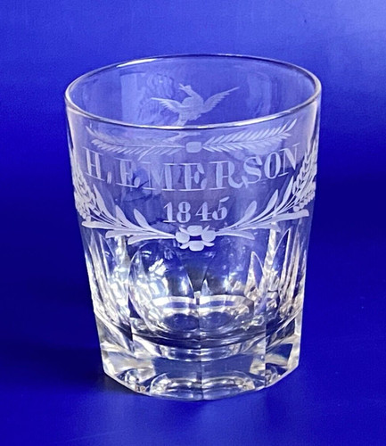 Antique 1845 dated cut flint - 1845,