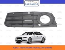 AUDI A4 FRONT BUMPER FOG GRILLE LEFT PASSENGER SIDE NO CHROME 2008 – 2012