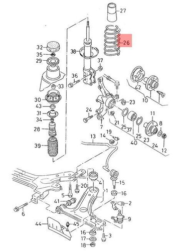 Genuine coil spring nos vw - coil,