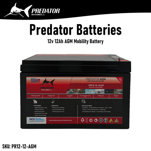12v 12ah agm battery - 12v,