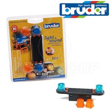 Bruder 02801 LIGHT & SOUND MODULE (Trucks) 4 Sound Effects + Blue Amber Beacons
