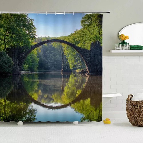 Stone arch bridge - stone,