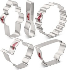 5Pc Stainless Steel Tea Party