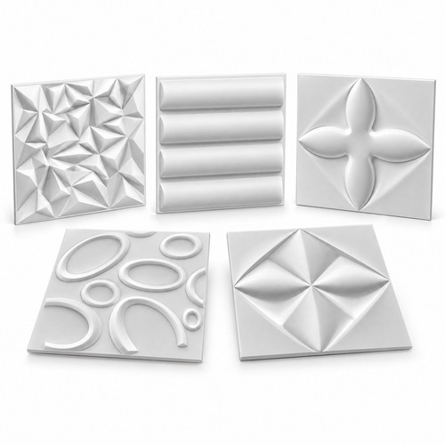 Pvc wall panels 50x50cm - 50x50cm, 12