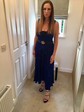 Topshop Blue Stripe Jacquard