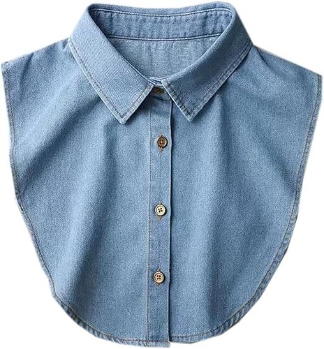 Denim fake collar - fake,